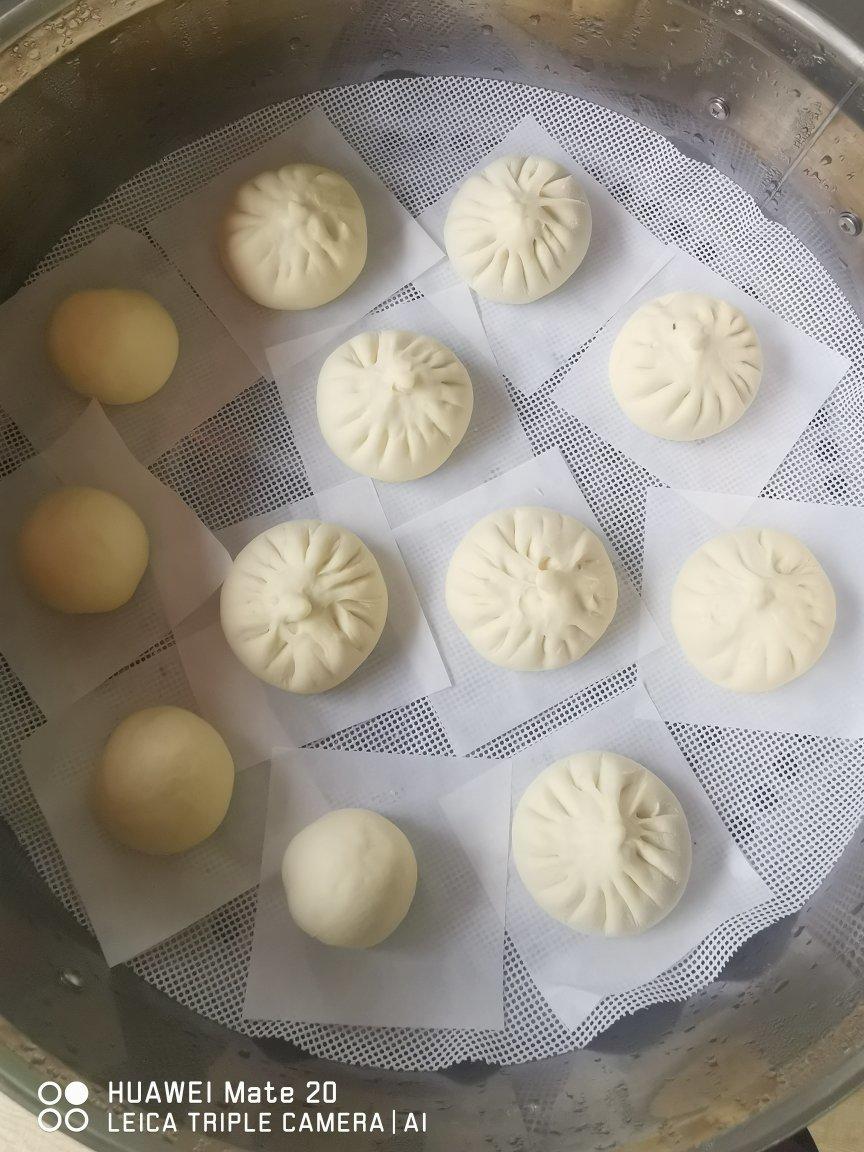 直接发酵法的白胖包子
