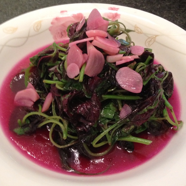 清炒红苋菜