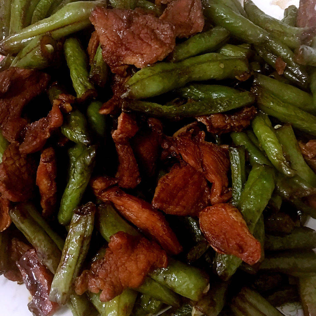 豆角炒肉