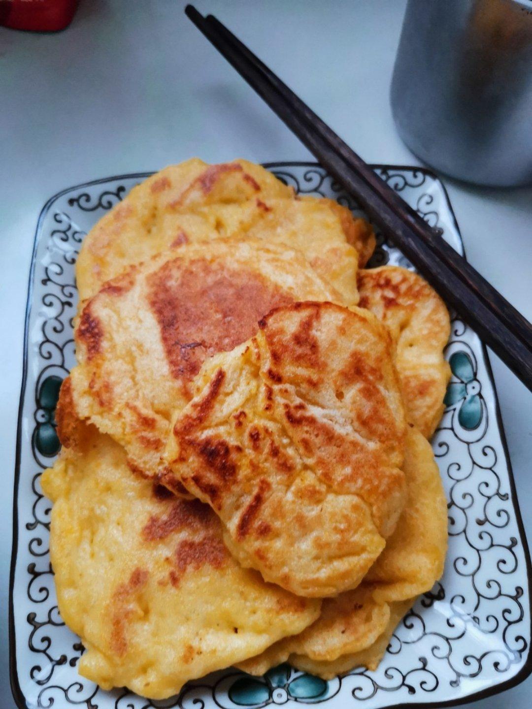 贴玉米面饼子