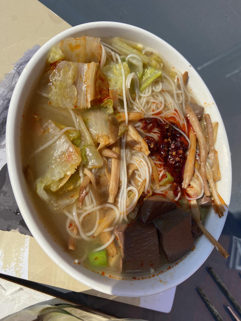 鸭血粉丝汤（无浓汤宝）