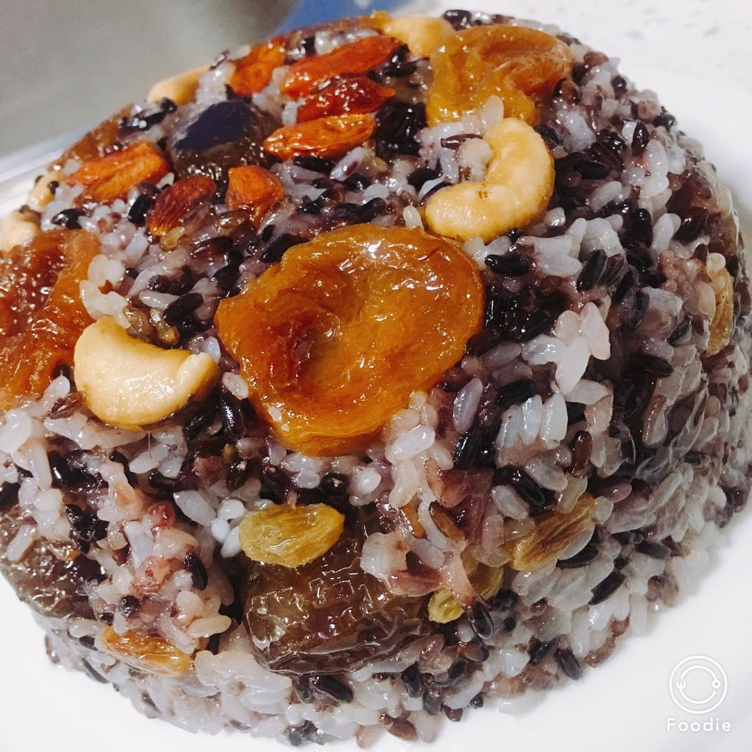 【猪油夹沙八宝饭】古法蒸糯米