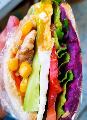 紫薯鸡胸肉减肥三明治的做法 步骤10
