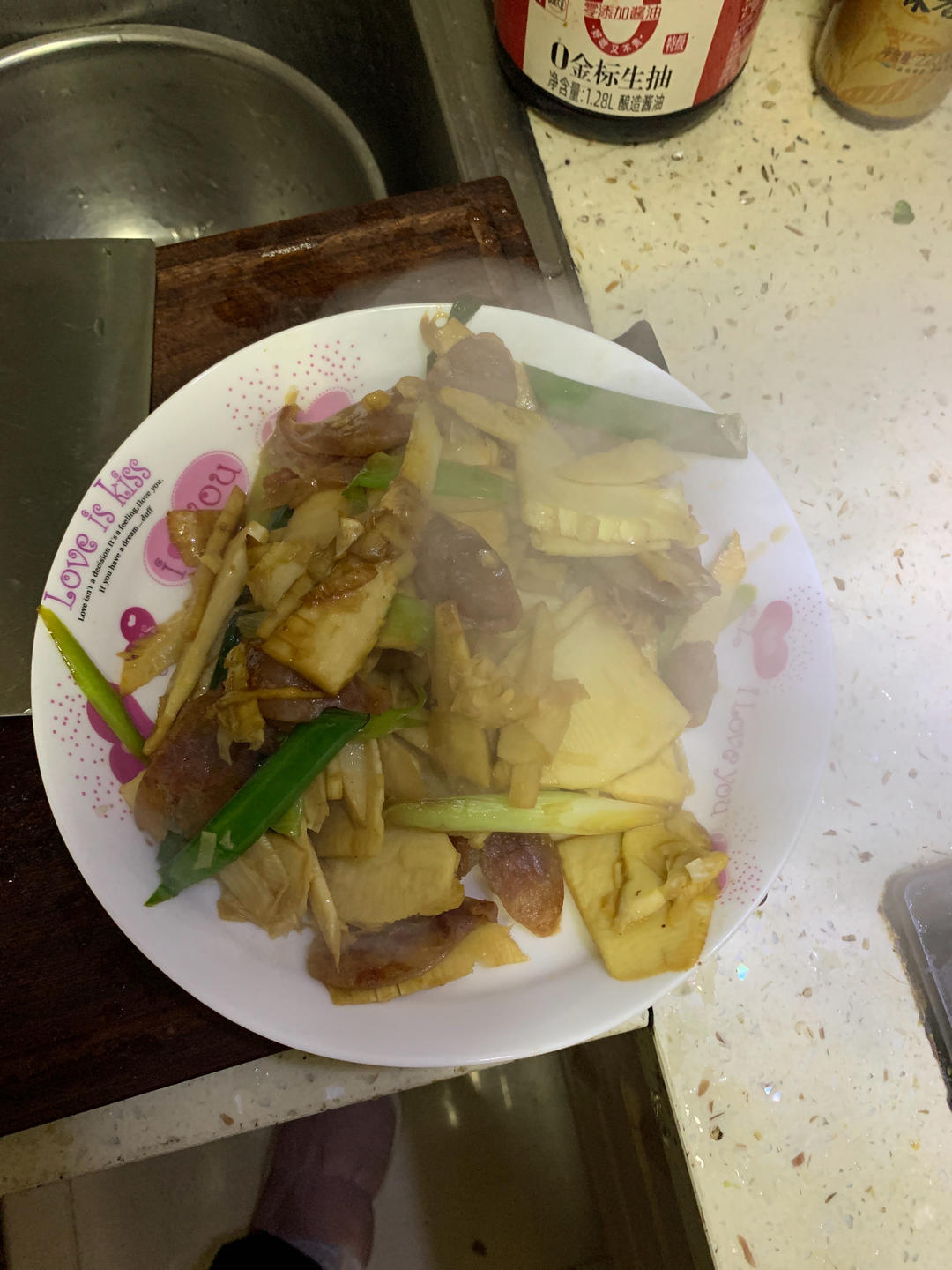 冬笋炒腊肉