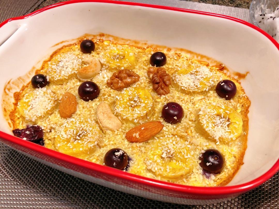 减脂香蕉烤燕麦