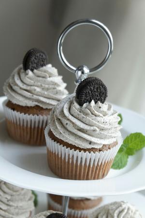 可爱奥利奥杯子蛋糕 Oreo cupcake的做法 步骤19