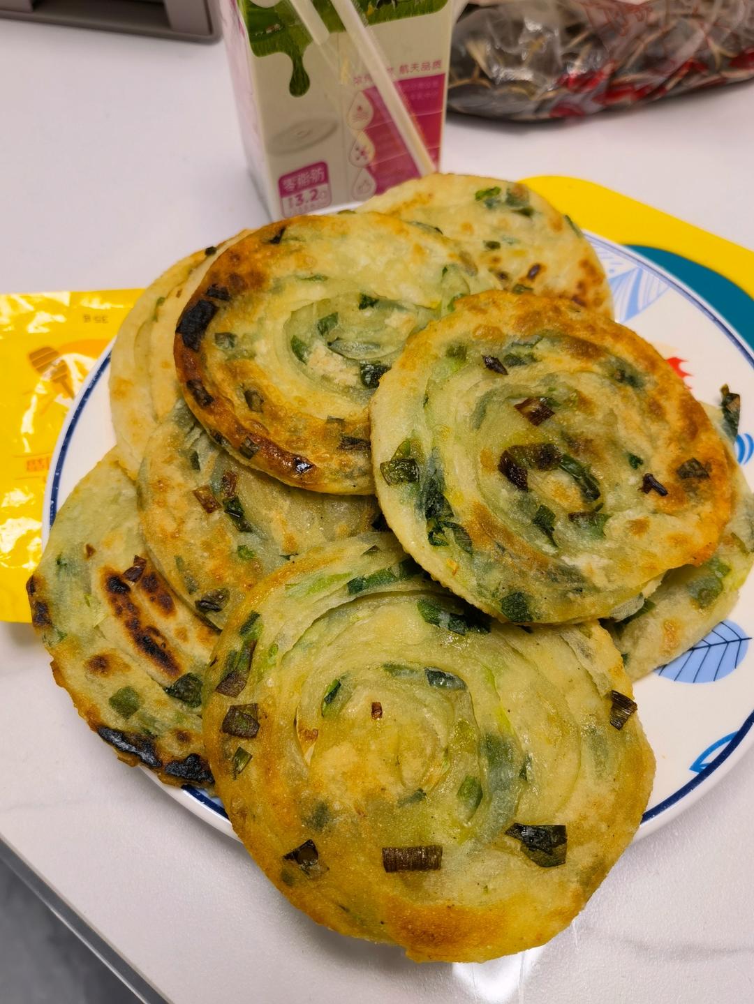 快手懒人版葱油饼❗️㊙️简单易做❗️超级酥脆❗️
