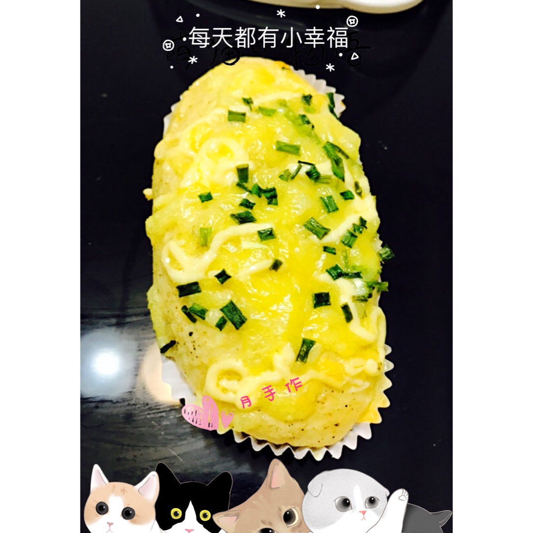 火腿肠早餐面包（一次发酵法）