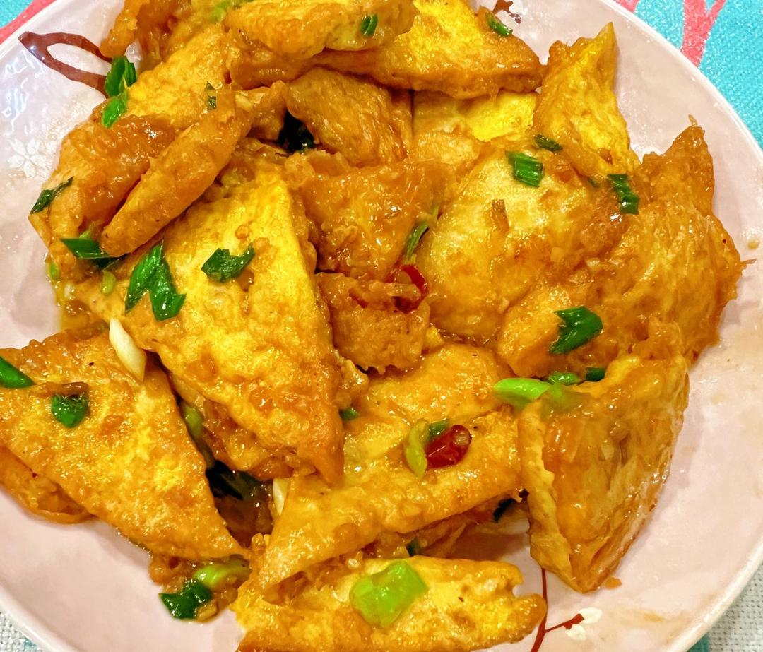 焖煎豆腐