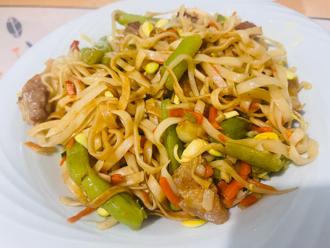 地道老北京扁豆焖面 豆角焖面 太好吃小心吃撑哦
