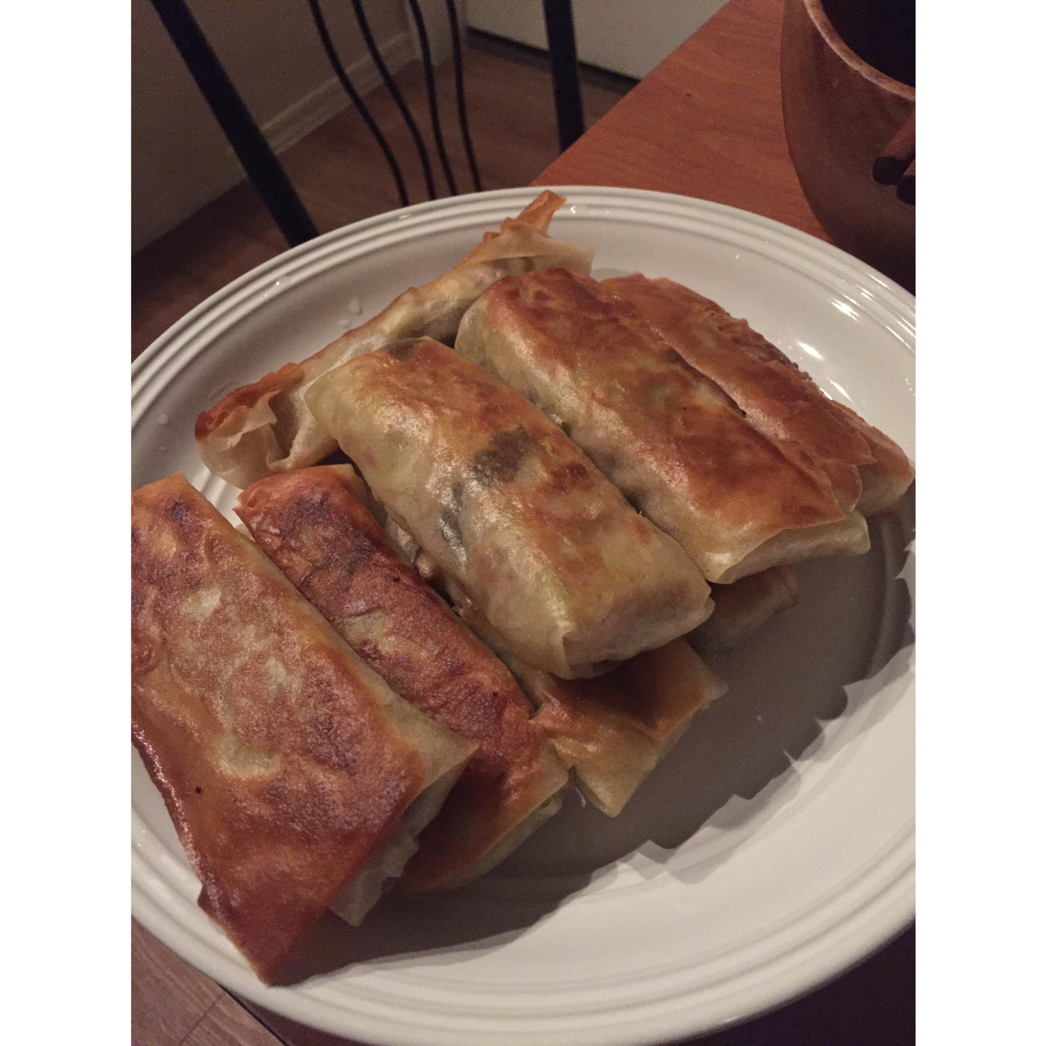 黄芽菜肉丝春卷