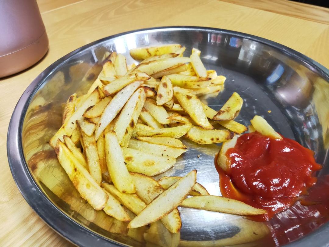 微波炉+不粘锅版薯条