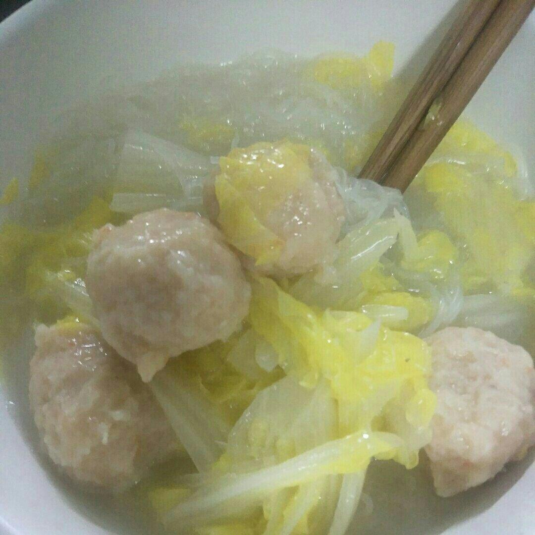虾滑娃娃菜