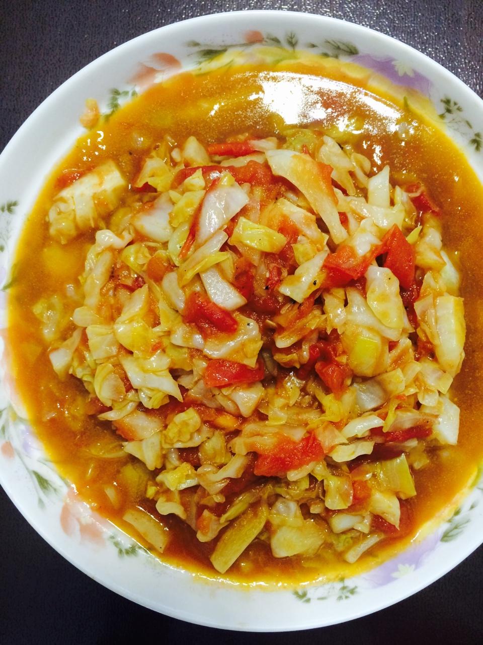 西红柿搭莲花菜