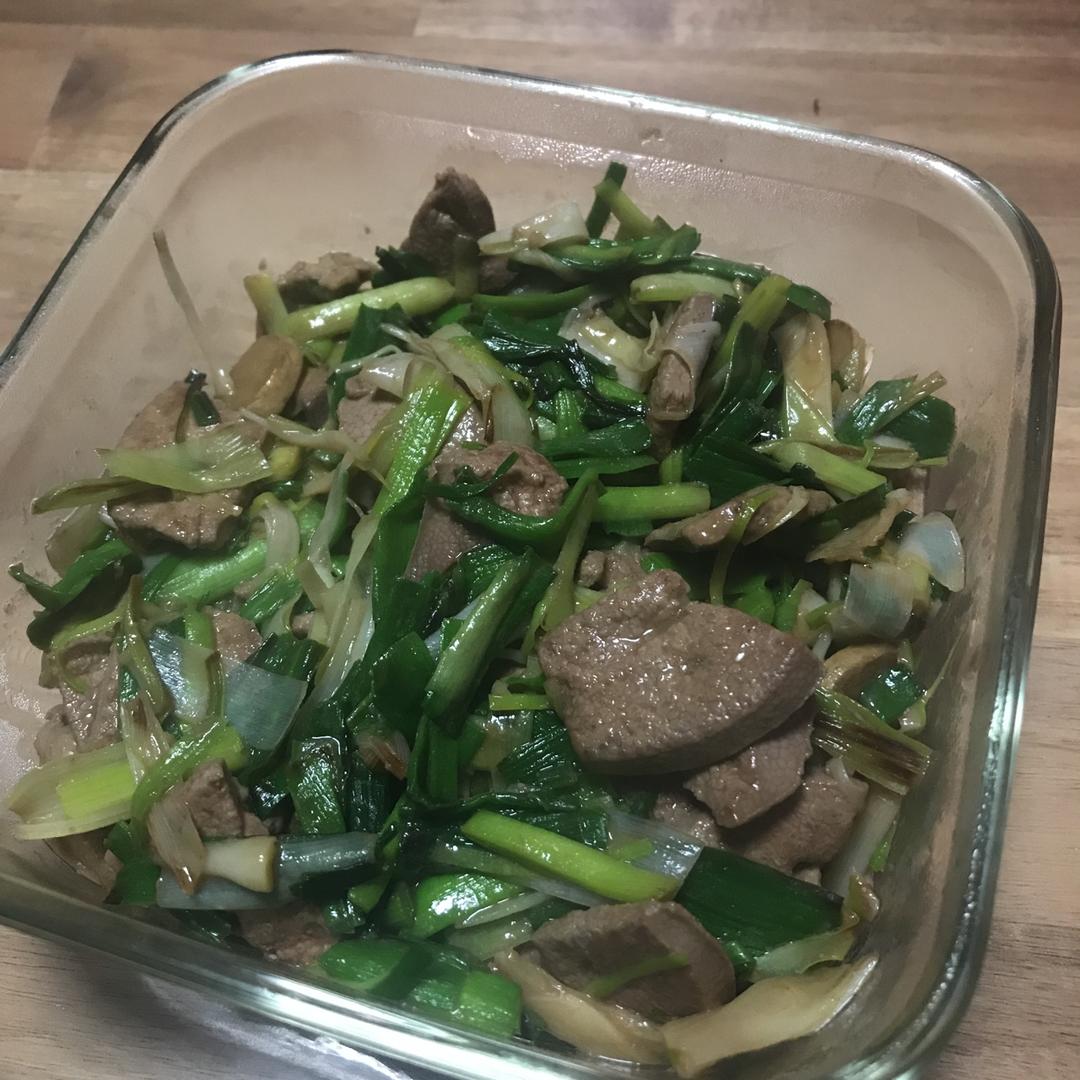 大葱爆炒猪肝