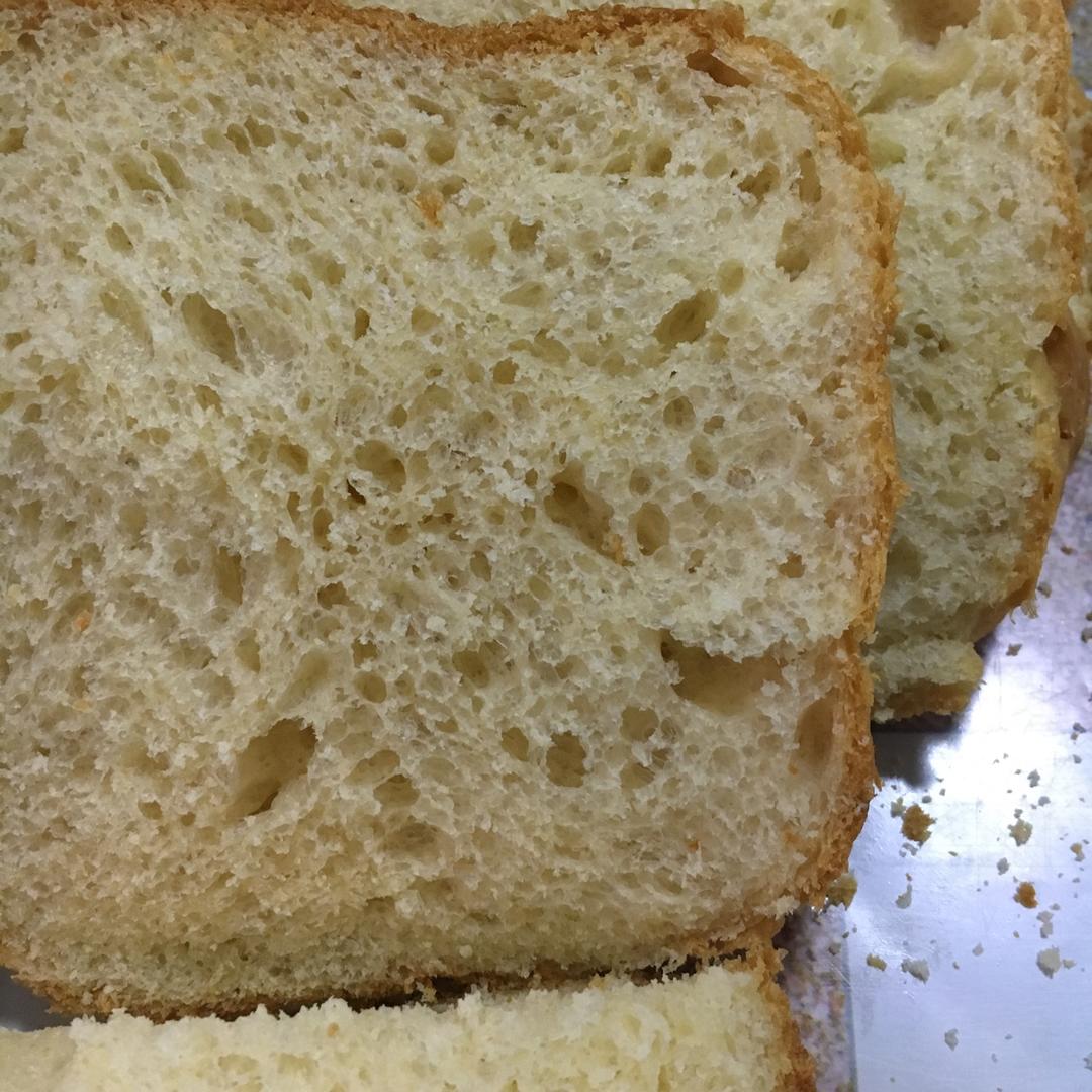 超级好吃的原味面包（面包机版）