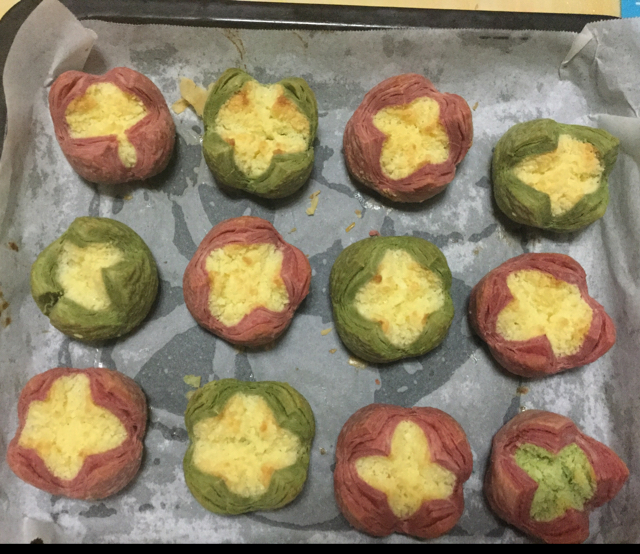 花开富贵之四种口味的椰蓉开口酥