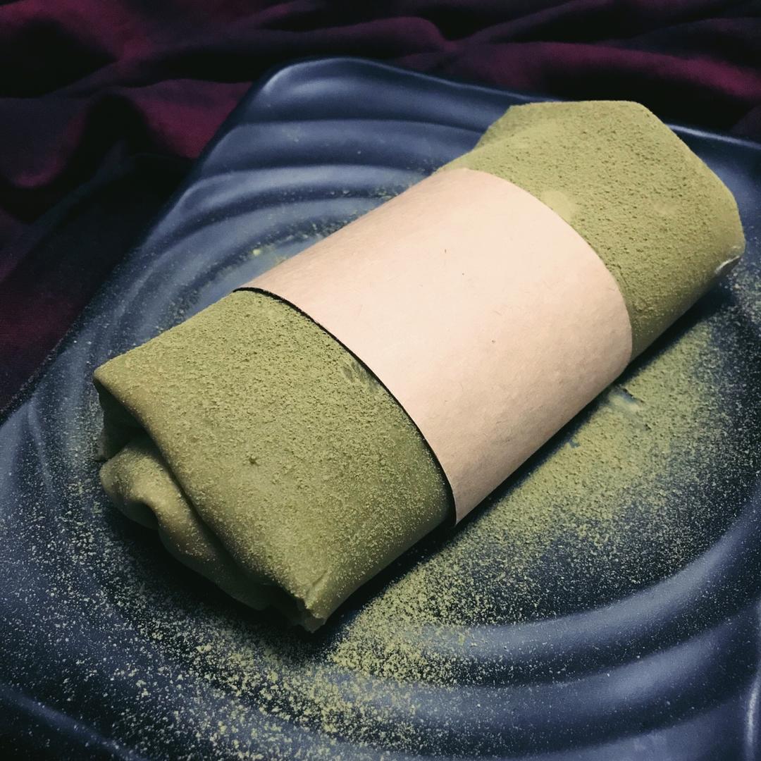 抹茶千层毛巾卷