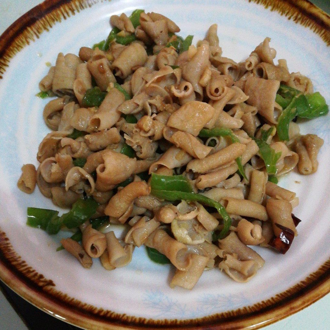 青椒炒鸭肠
