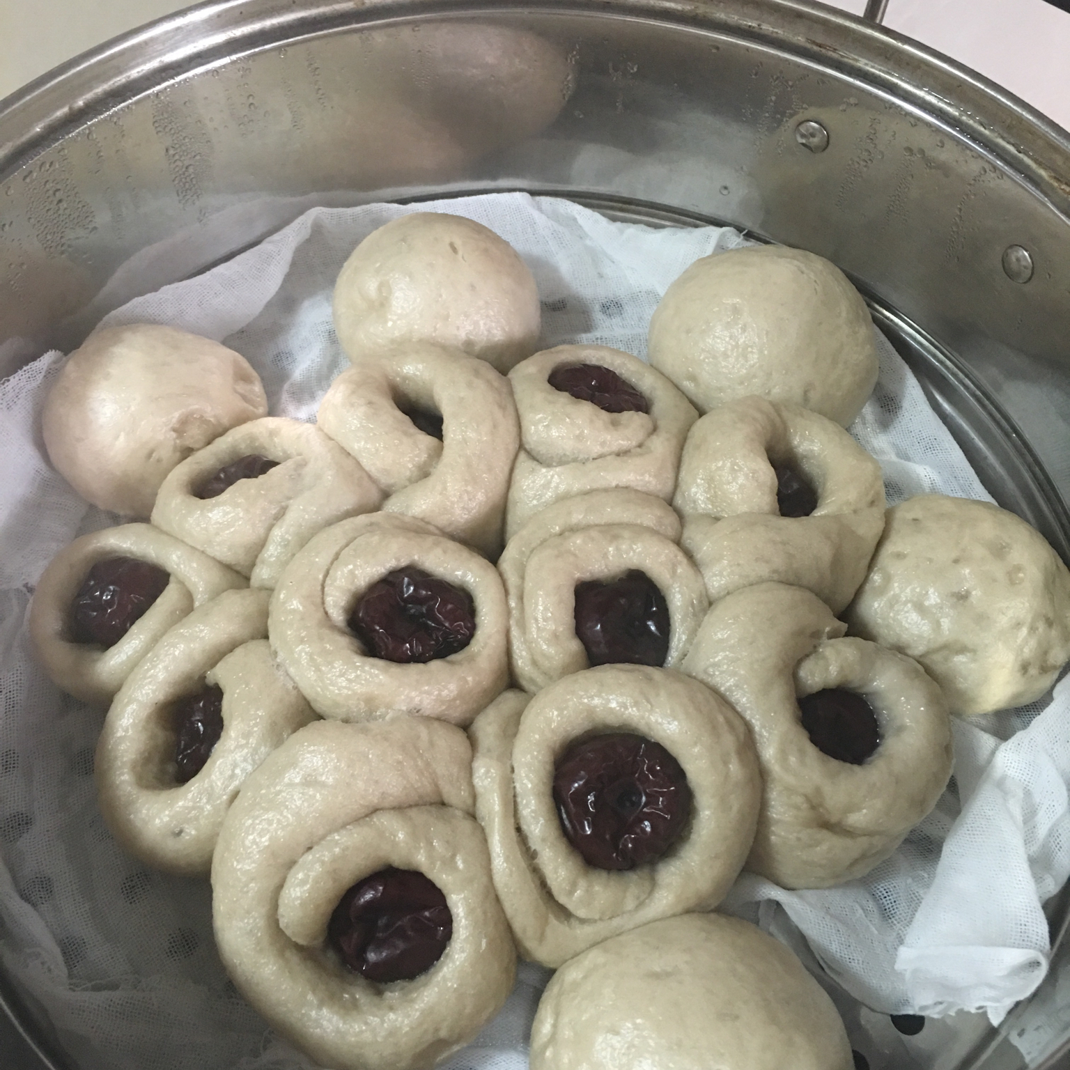 面包机发面蒸馒头