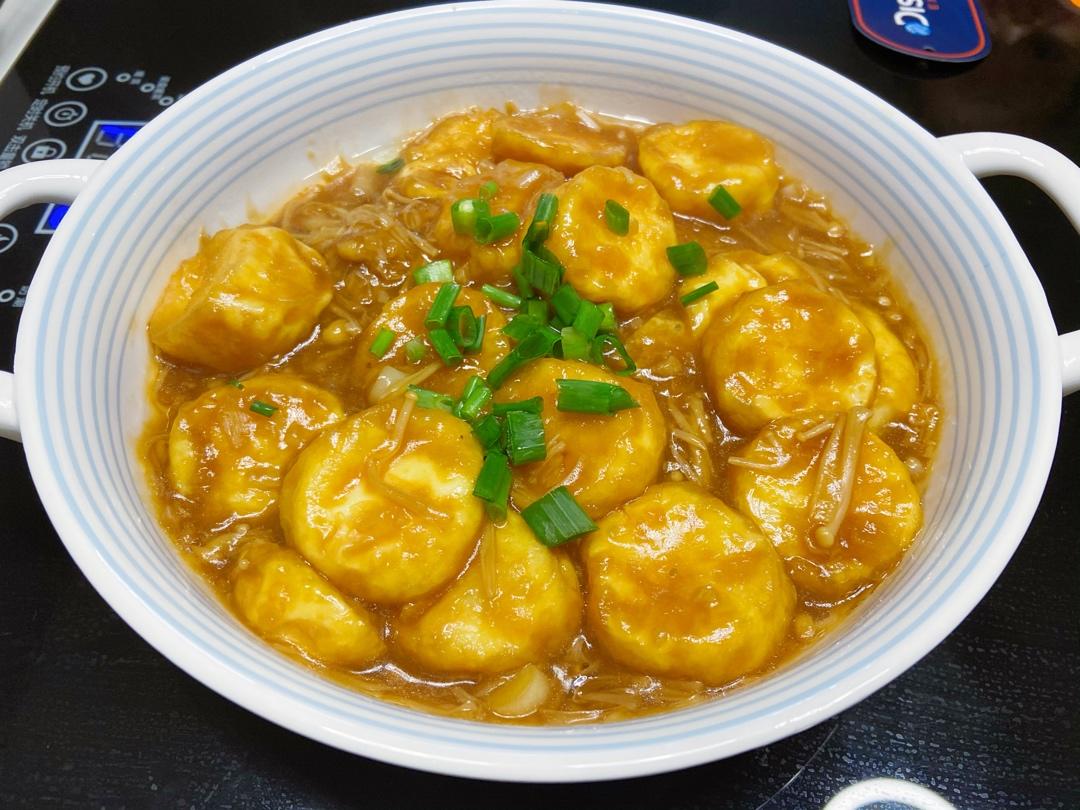 超级下饭菜--金针菇日本豆腐