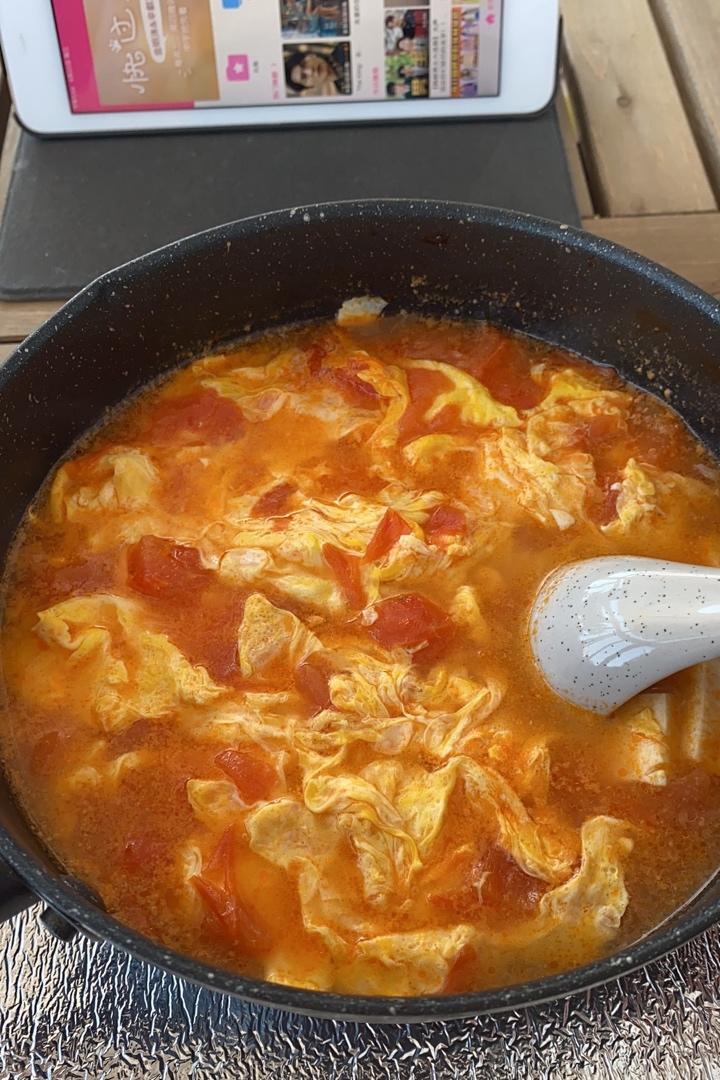 低脂美味的番茄豆腐鸡蛋汤