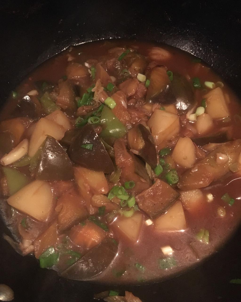 土豆炖茄子