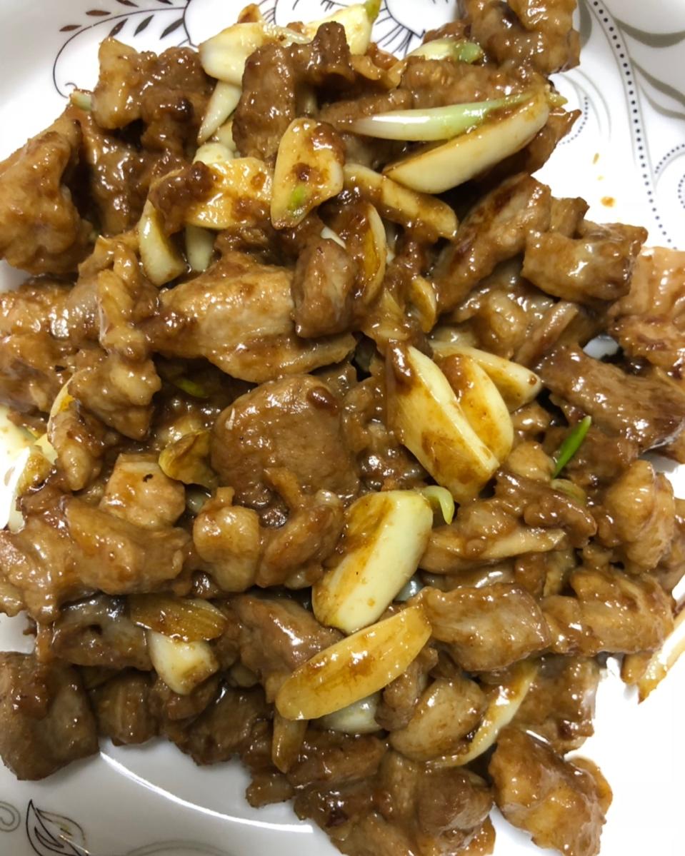 aaaa春暖花开做的蒜爆羊肉