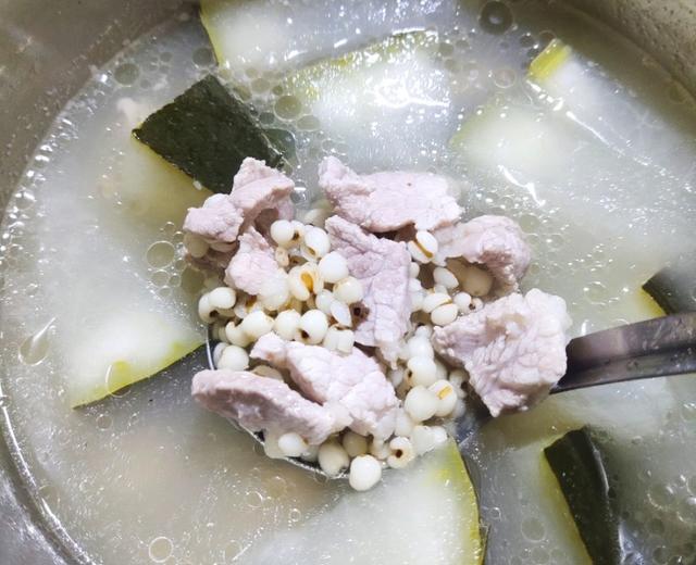 冬瓜薏米瘦肉汤（多喝可以祛湿消水肿哟）的做法
