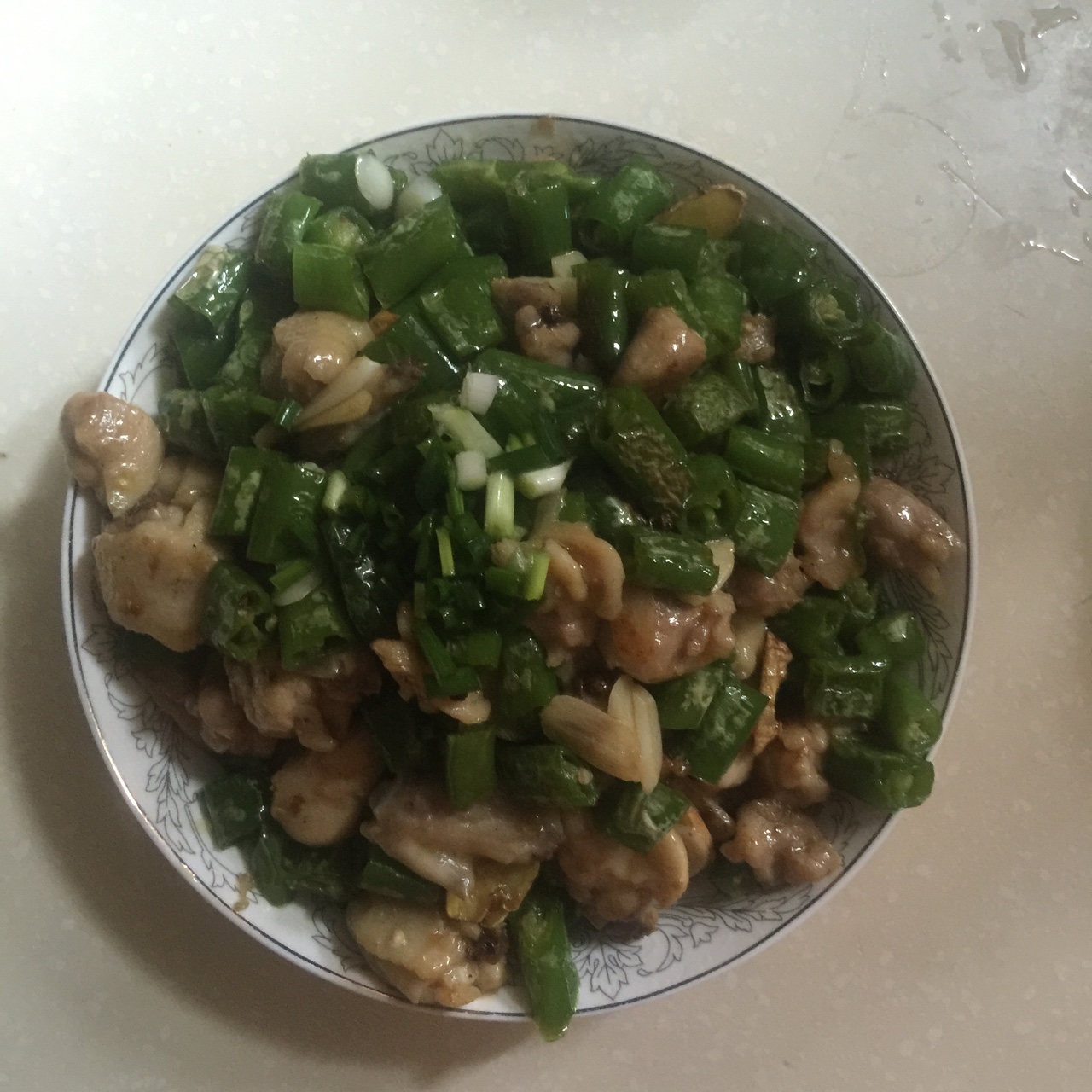 老丁的私房菜-尖椒鸡