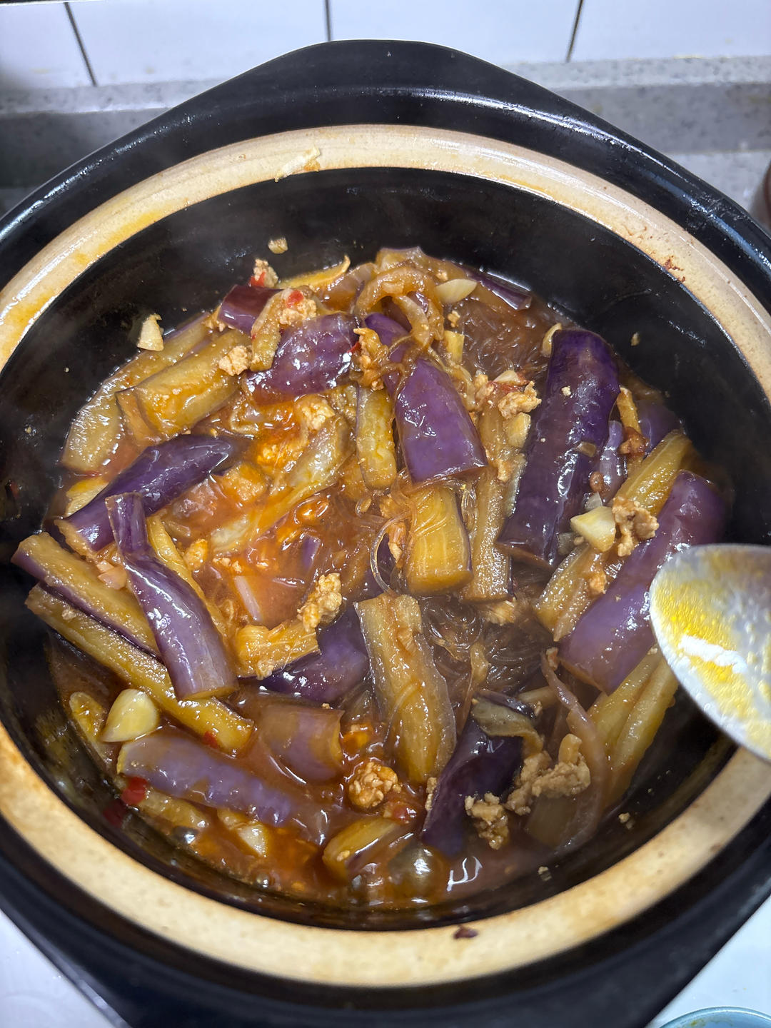 开胃下饭菜！巨简单的家常鱼香茄子煲