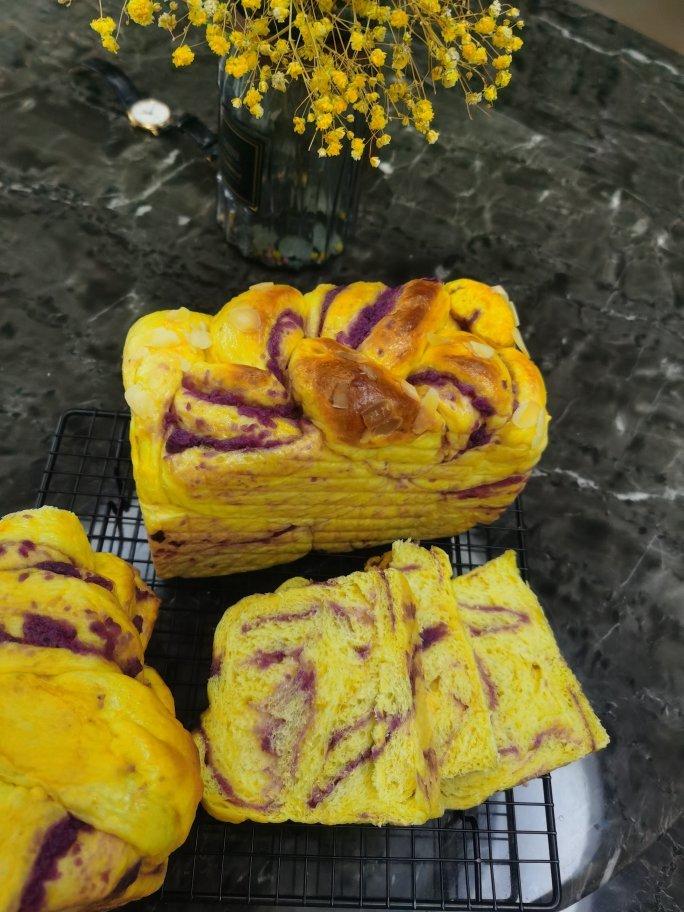 早餐吐司【南瓜紫薯】