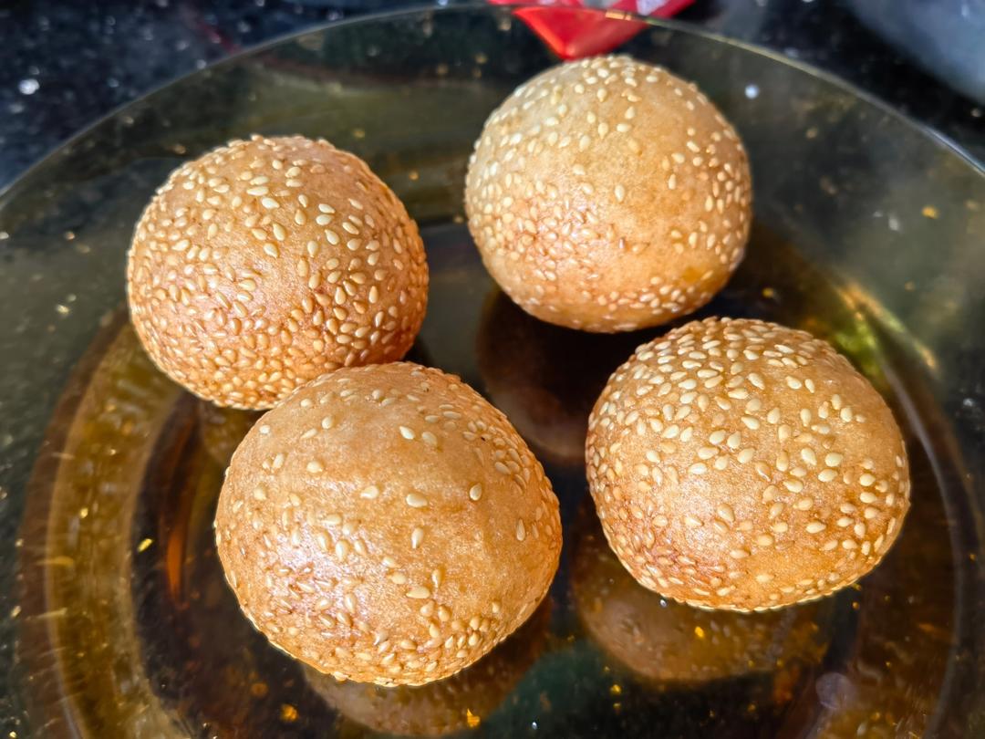 空心麻团-充满空气感的大麻团三种口味