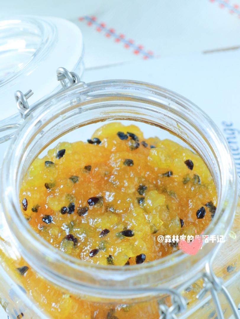 简单三步自制万能果酱【雪梨百香果酱】