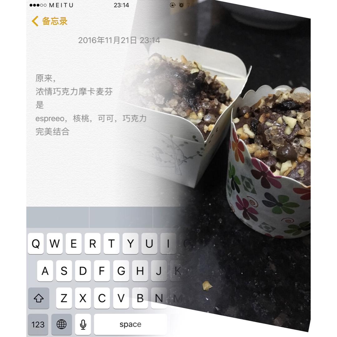 浓情巧克力摩卡马芬<Chocolate Espresso Muffins>
