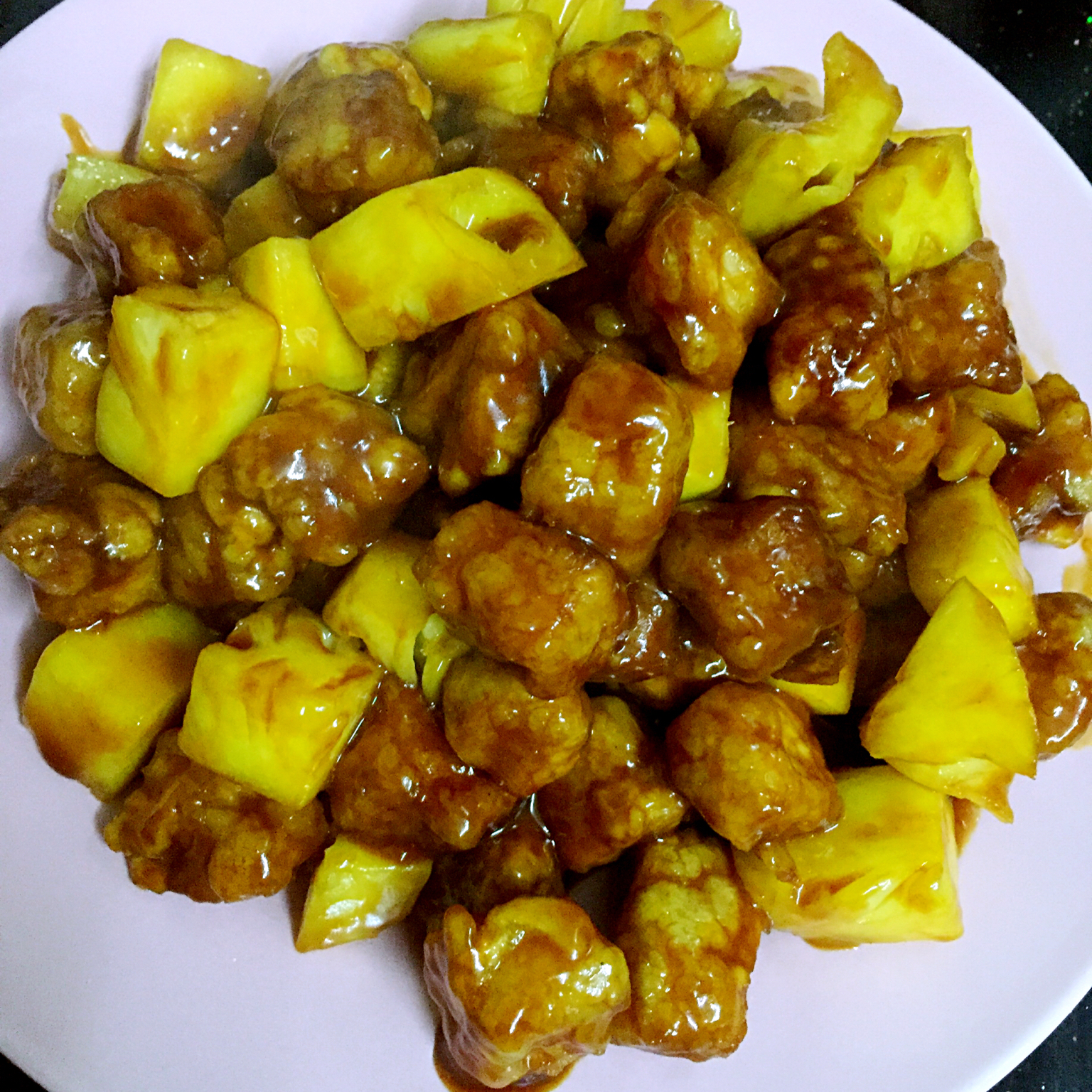 迷你超短做的菠萝古老肉