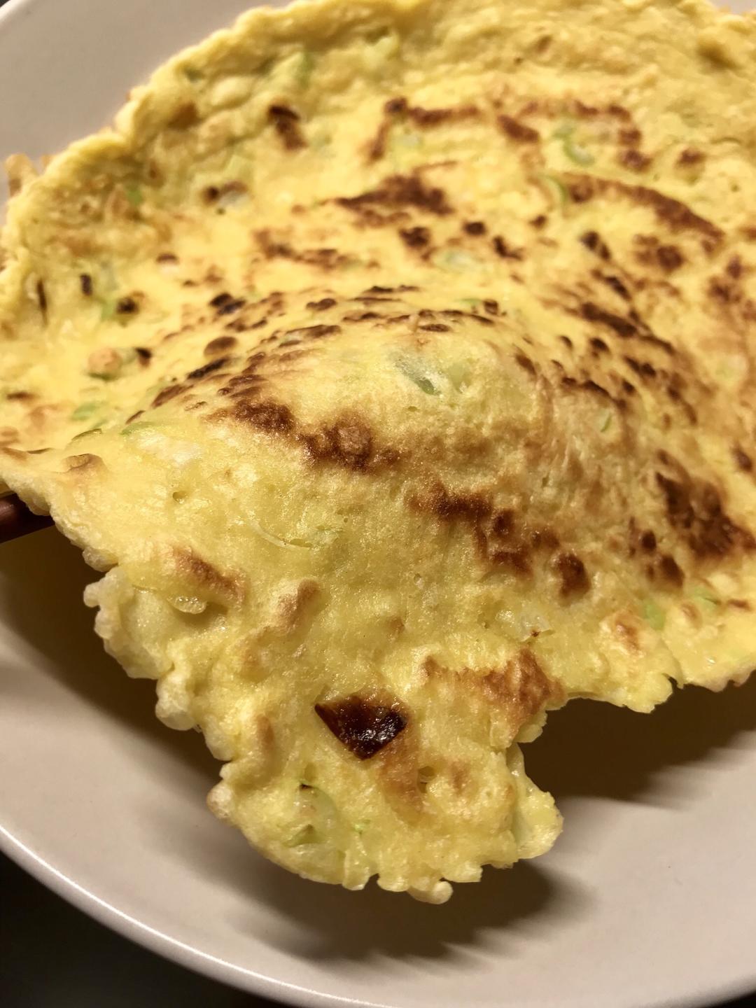 香喷喷的鸡蛋饼锅叠流的做法