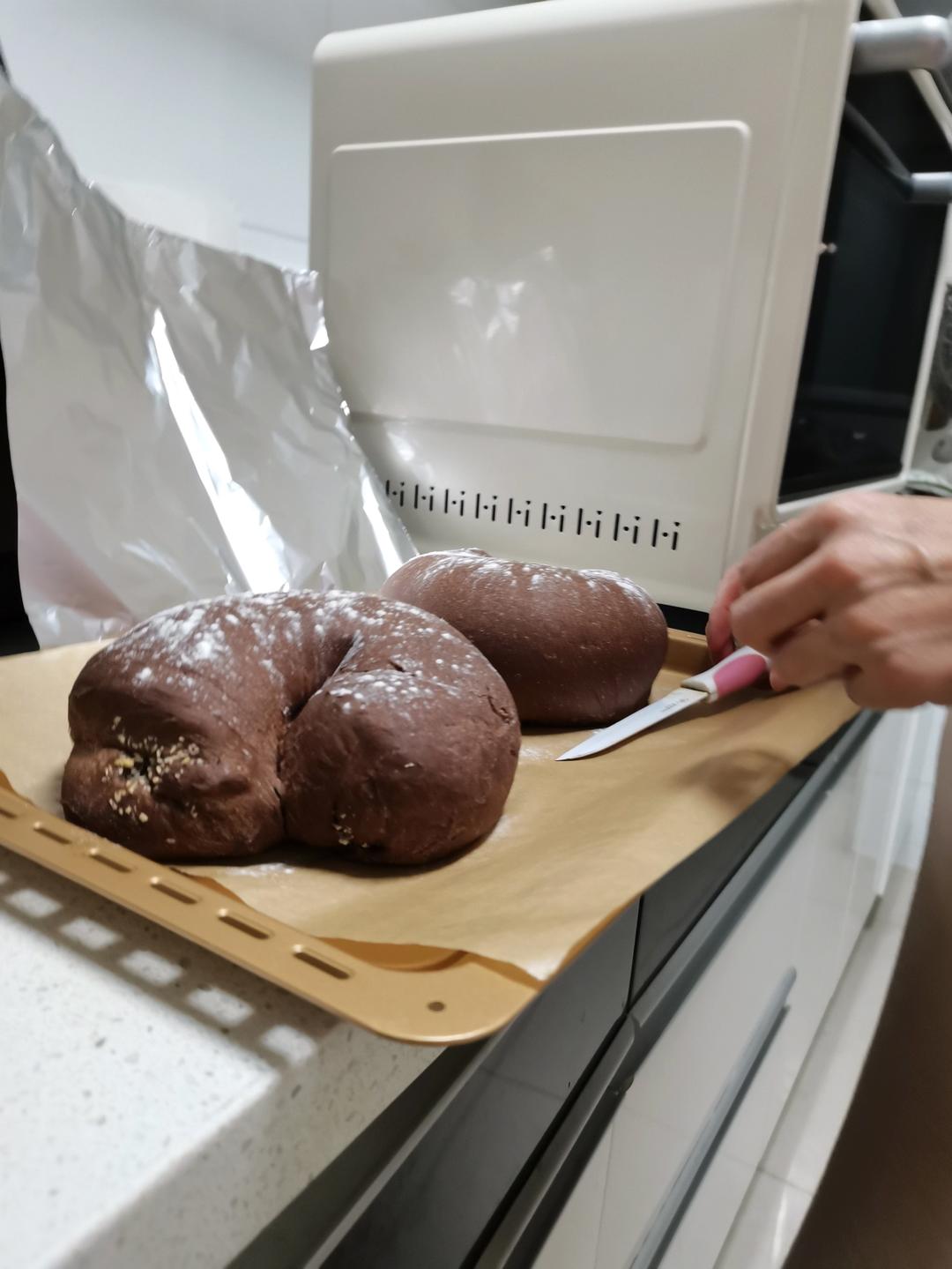 全麦椰香可可软欧