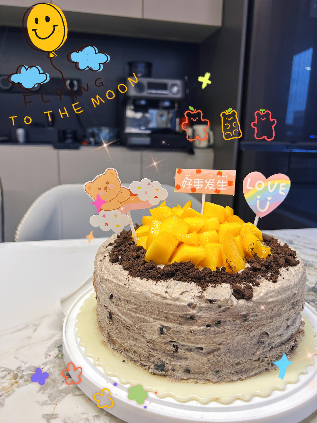 八寸分盘奥利奥咸奶油可可蛋糕的做法