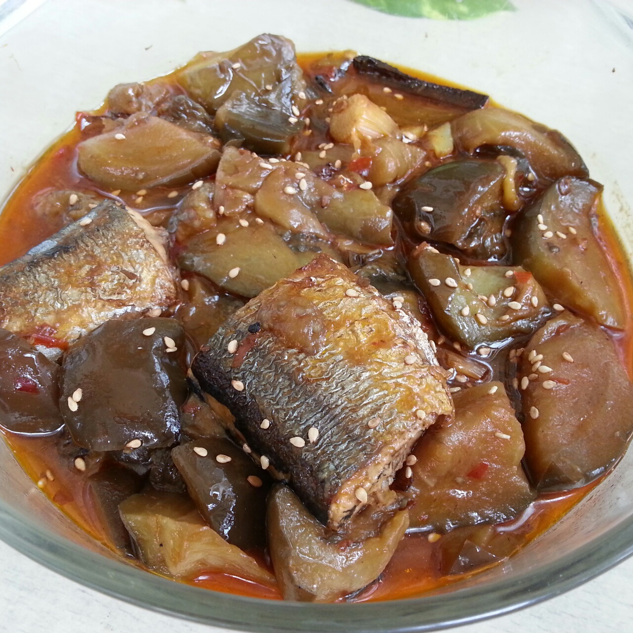 日式秋刀鱼煮茄子