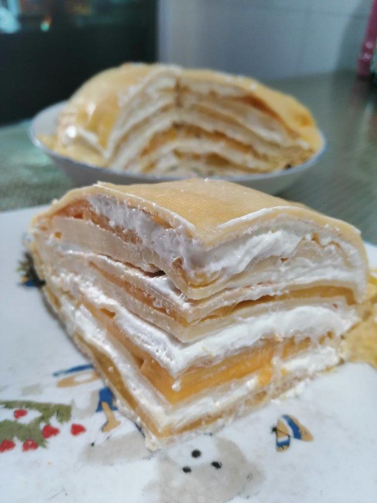 芒果千层蛋糕，100%成功告别煎皮无能