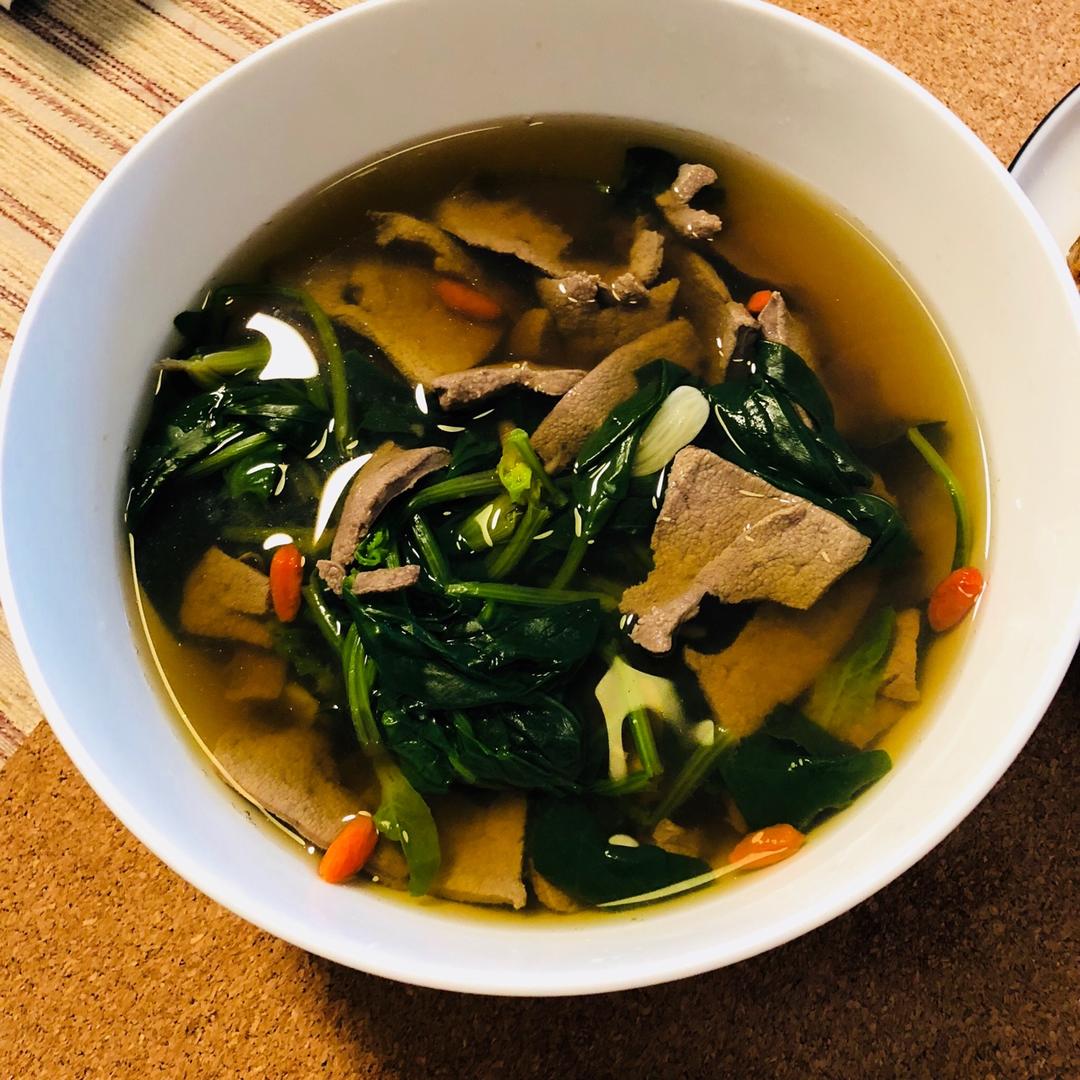 菠菜猪肝汤
