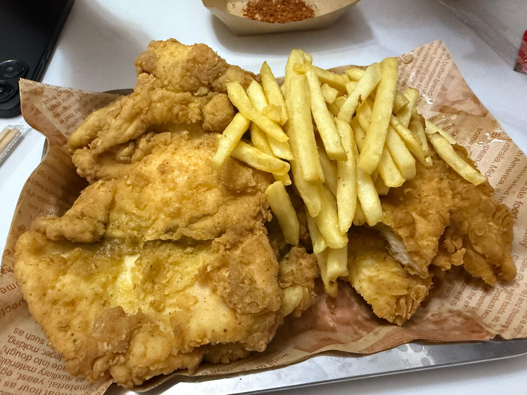 皮酥肉多汁的~炸鸡排