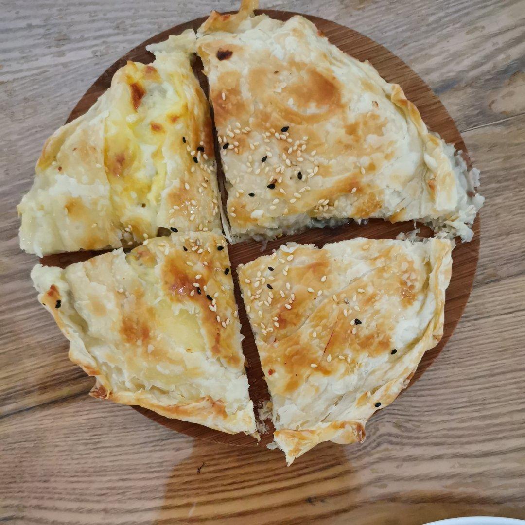 香蕉爆浆芝士饼