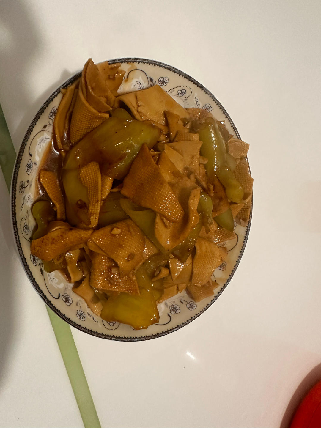 不用厨艺的尖椒干豆腐