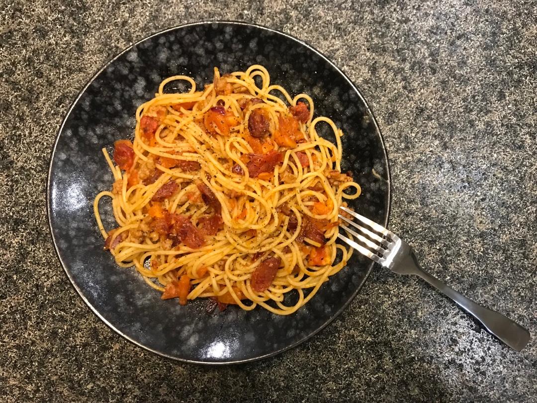 番茄肉酱意大利面