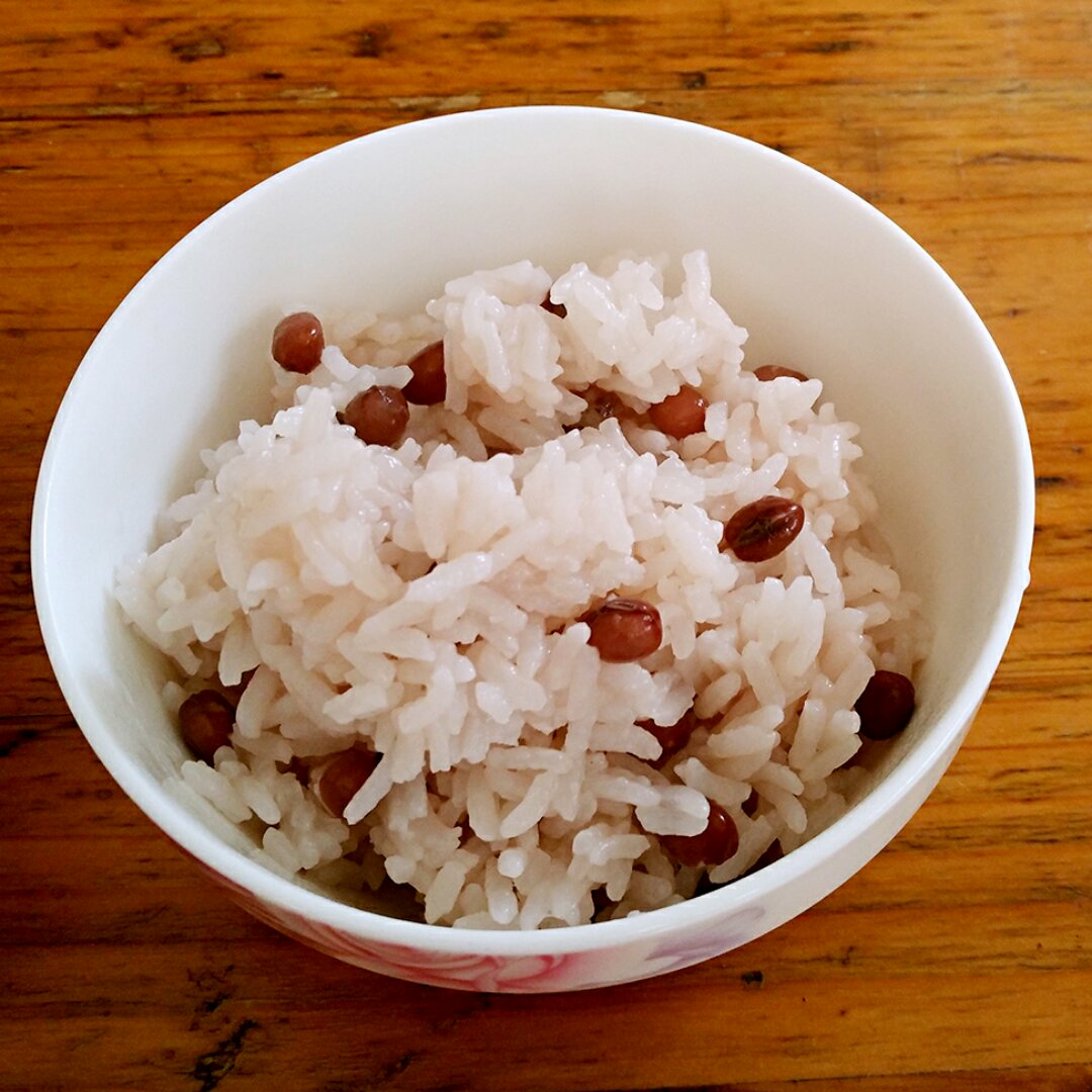 予通的山珍海味做的红豆饭