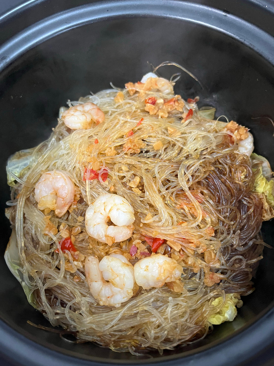 虾仁粉丝煲
