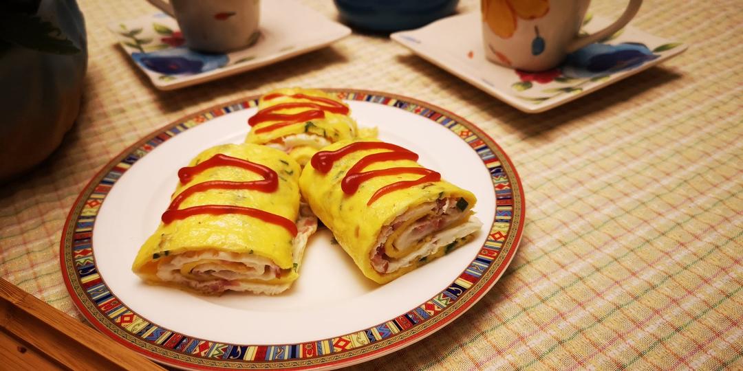 双色早餐鸡蛋饼