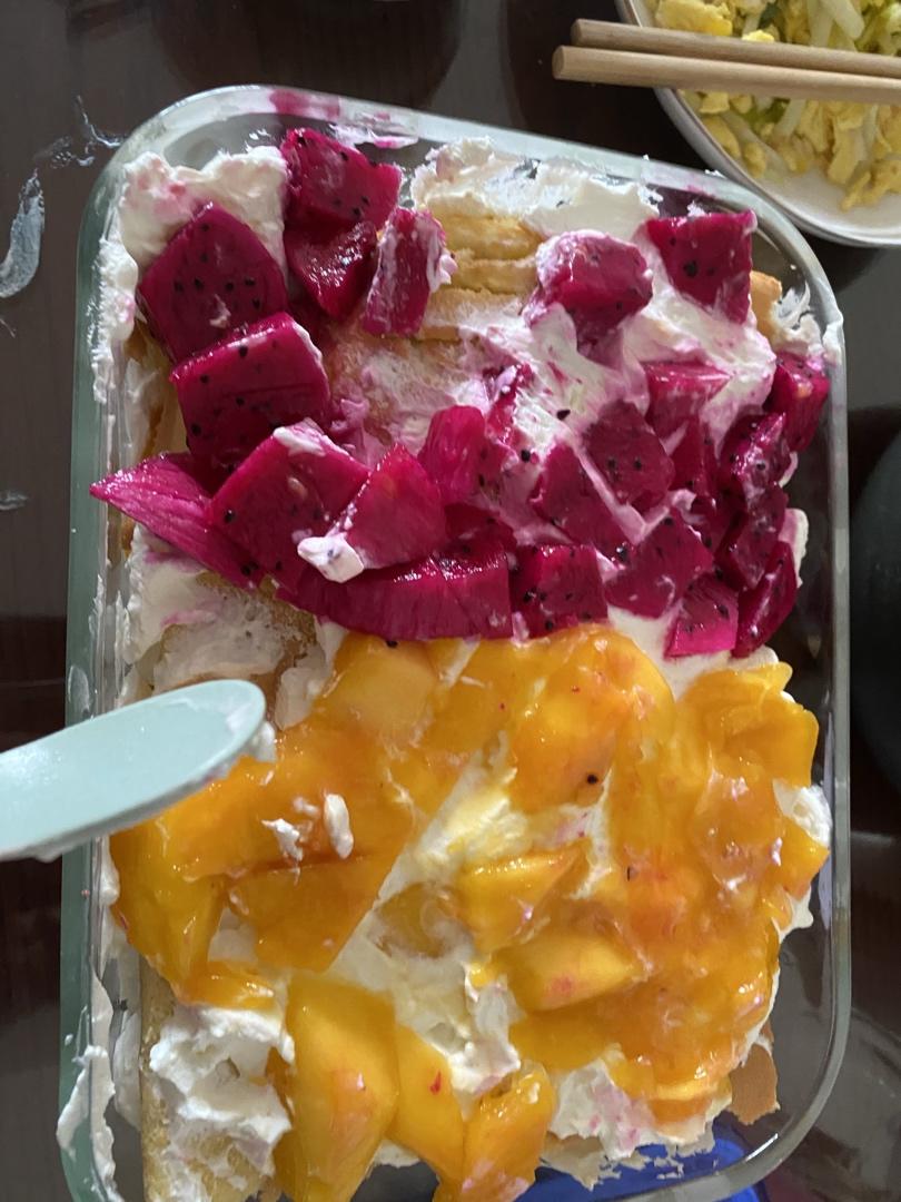 简单快手的便当饭盒水果盒子蛋糕